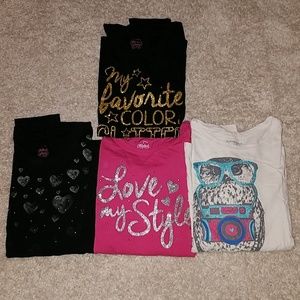 Girls size 14/16 long sleeve shirts, lot of 4